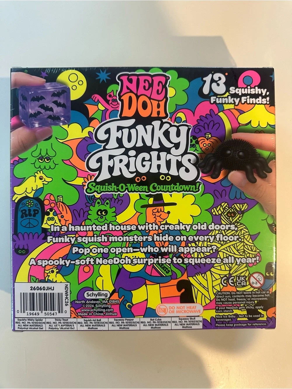 Rare NeeDoh Funky Frights Squish-O-Ween Countdown